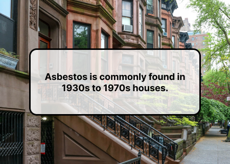 Asbestos was commonly used in insulation between 1930 and 1970